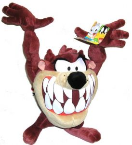 Membuat Boneka Tazmanian Devil dari Kain Velboa