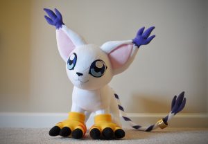Membuat Boneka Digimon dari Kain Velboa