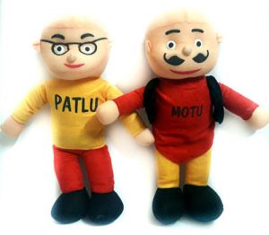 Membuat Boneka Motu dan Patlu dari Kain Velboa