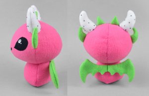 Membuat Boneka Karakter Buah Naga dari Kain Velboa