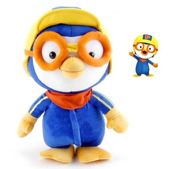 Membuat Boneka Pororo dari Kain Velboa